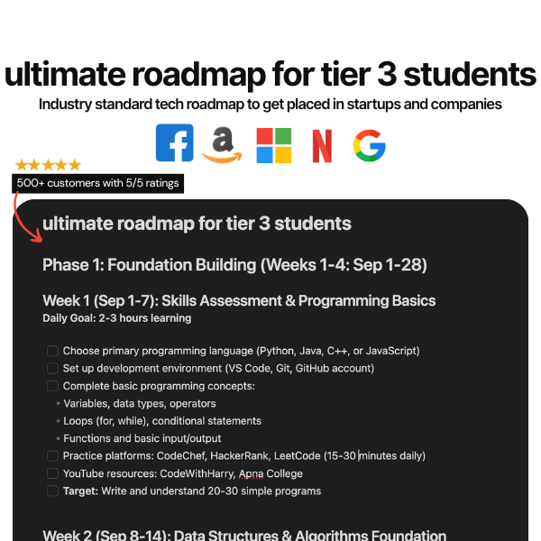 Ultimate tech job roadmap